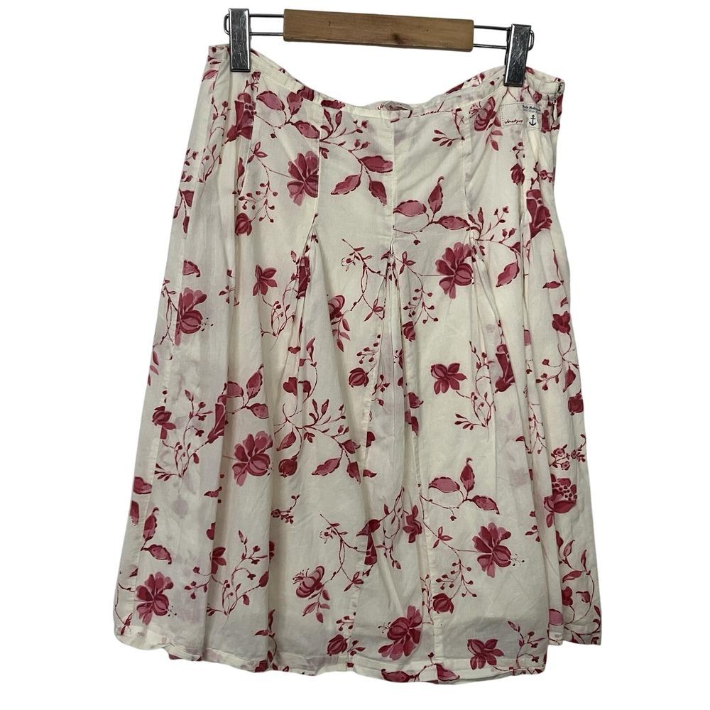 Jackpot Floral Flared‎ Mini Solvia Skirt Womens White Resortwear Vacation Y2K